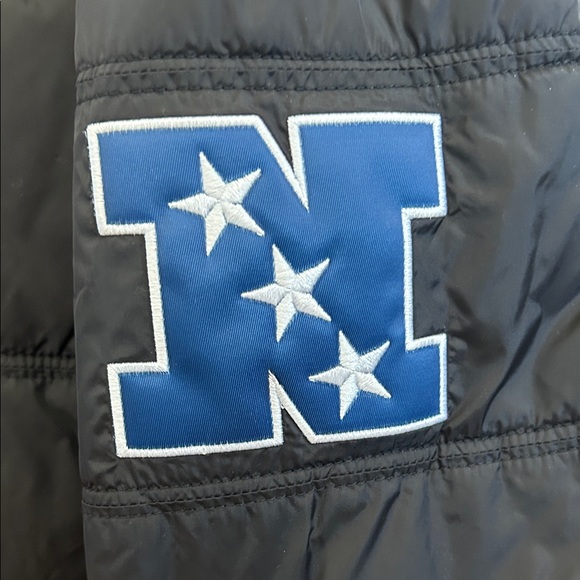 Seattle Seahawks Black NFC Throwback Mitchell & Ness Puffer Jacket - Picture 4 of 7